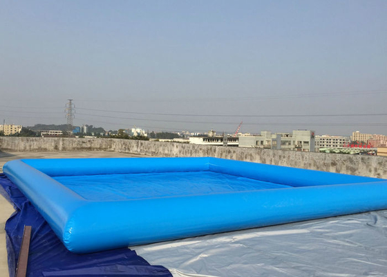 Man Made Inflatable Swimming Pool Logo Percetakan Teknik Stitching Quadruple