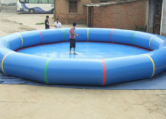 Plato Tarpaulin Inflatable Kolam Renang Baru Dirancang Double Needle Safe Stitching