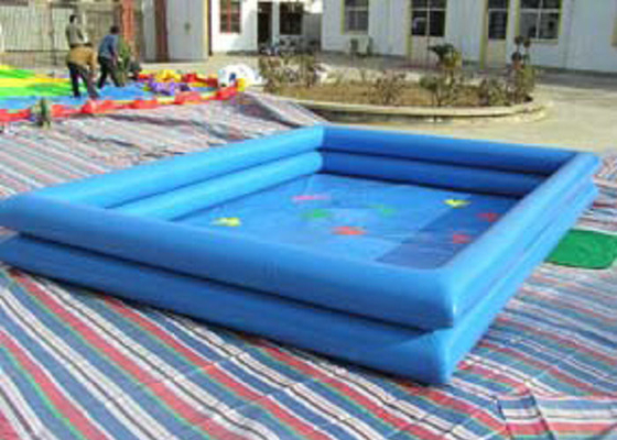 Kolam Renang Inflatable berbentuk persegi tanpa bingkai, Blow Up Up Pools Fire Retardant