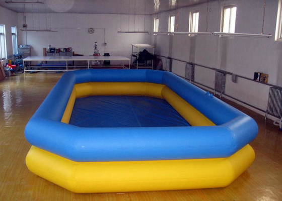 Kolam Renang Inflatable berbentuk persegi tanpa bingkai, Blow Up Up Pools Fire Retardant