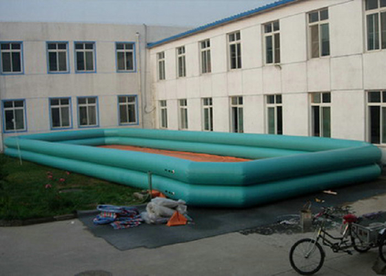Kolam Renang Inflatable berbentuk persegi tanpa bingkai, Blow Up Up Pools Fire Retardant