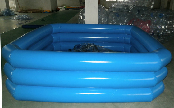 Eco Friendly Inflatable Swimming Pool Triple Tube Long Lifetime UL Disetujui