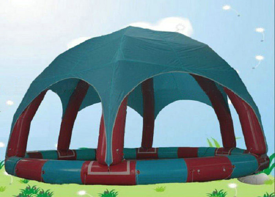 Round Roof Large Inflatable Pool Diameter Besar Dengan Aksesoris Pompa Air Listrik