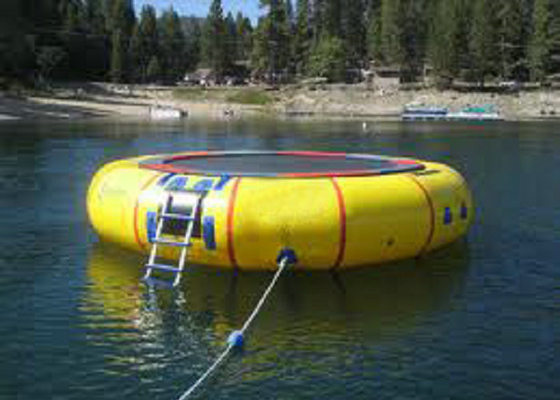 Custom Printing Inflatable Water Trampoline Ramah Lingkungan untuk Taman Air