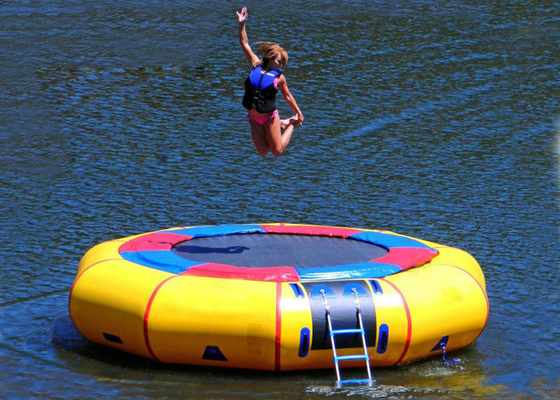 Custom Printing Inflatable Water Trampoline Ramah Lingkungan untuk Taman Air