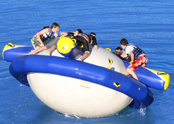 Rolling Outdoor Inflatable Saturn Rocker 3.5m Diameter Stable Welding Temperature