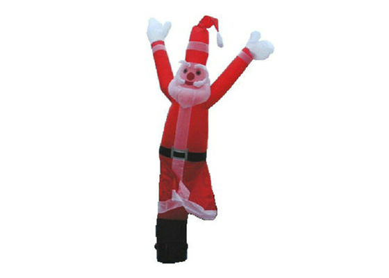 Tinggi 2m - 6m Blow Up Waving Man, Periklanan Air Penari Sinterklas Berbentuk