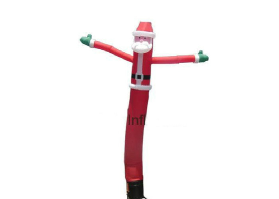 Tinggi 2m - 6m Blow Up Waving Man, Periklanan Air Penari Sinterklas Berbentuk