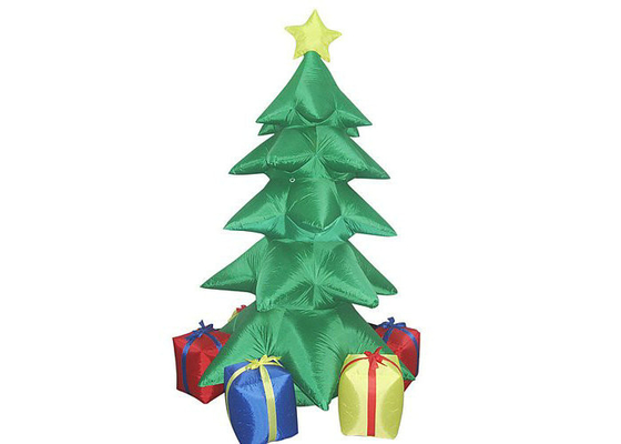 Promosi Periklanan Inflatable Christmas Tree PVC Coated Nylon Materials