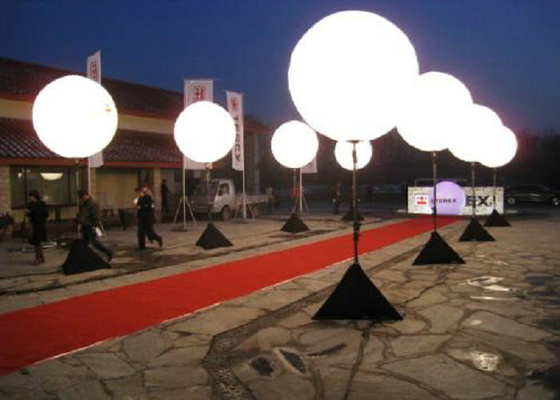 White Color Light Up Balon, Inflatable Lighting Decoration 1.5m Diameter