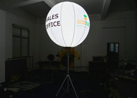 White Color Light Up Balon, Inflatable Lighting Decoration 1.5m Diameter