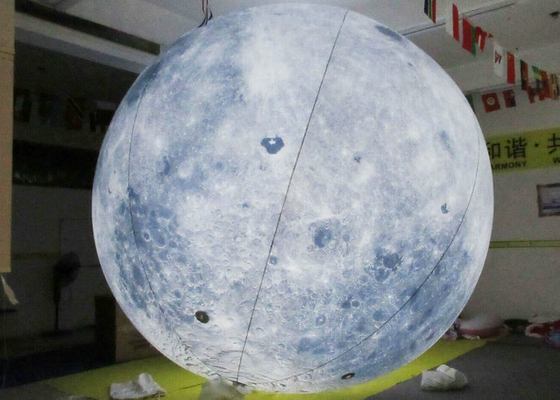 Pola Bumi Bola LED Inflatable, Balon Helium 0.2mm PVC Dengan Lampu LED