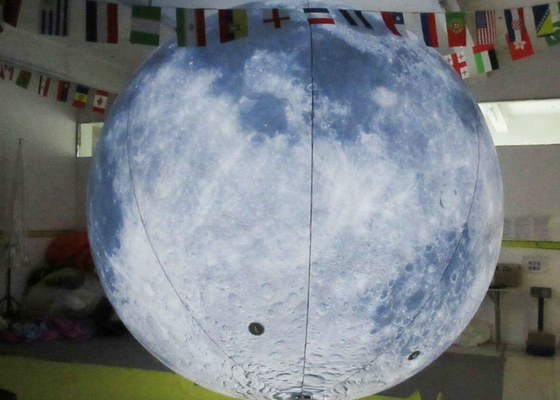 Pola Bumi Bola LED Inflatable, Balon Helium 0.2mm PVC Dengan Lampu LED