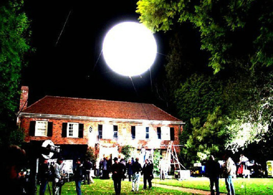 Lampu LED Light Up Inflatables PVC Helium Air Balloon Untuk Periklanan Langit