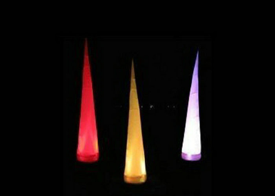 Conical Balloon Light Up Inflatables Eco Friendly PVC Coated Nylon Materials