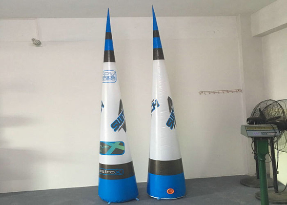 Conical Balloon Light Up Inflatables Eco Friendly PVC Coated Nylon Materials