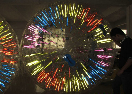 LED Lighted Inflatable Hamster Ball Waterproof Outdoor Amusement Sports Play