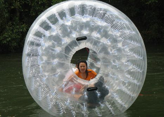 Clear PVC Pool Hamster Ball Disesuaikan Warna Dicetak Teknologi Hot Air Welded