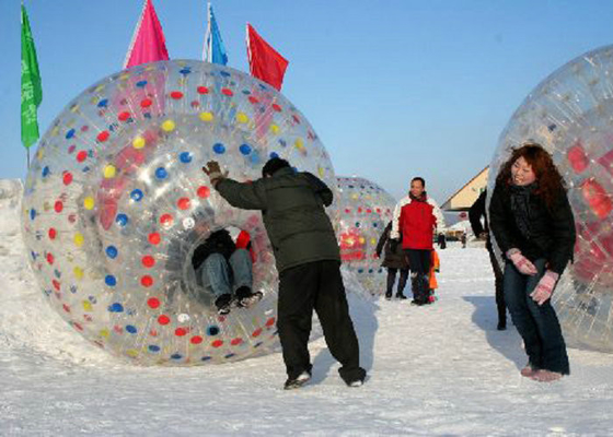 2.2m 3.0m Dia Inflatable Outdoor Toys Fire Retardant Big Hamster Ball