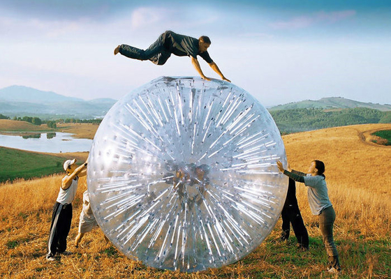 Bola Ramah Lingkungan Besar Blow Up Bubble Ball, Bola Hamster Inflatable Transparansi Tinggi