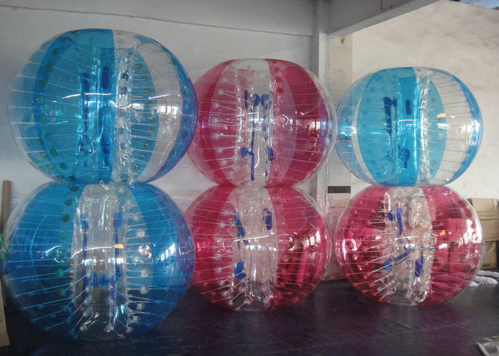Colorful Inflatable Bubble Ball Zorbing Soccer Bumper Ball Untuk Bermain di Luar Ruangan