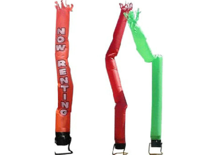 Tanduk PVC Nylon Inflatable Advertising Signs Colorful Blow Up Waving Man