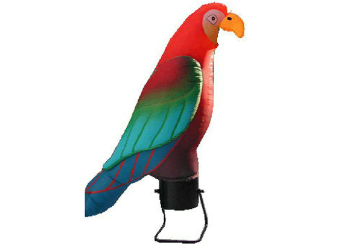 Colorful Parrot Inflatable Wind Dancer, Produk Promosi Inflatable Bahan Tahan Lama