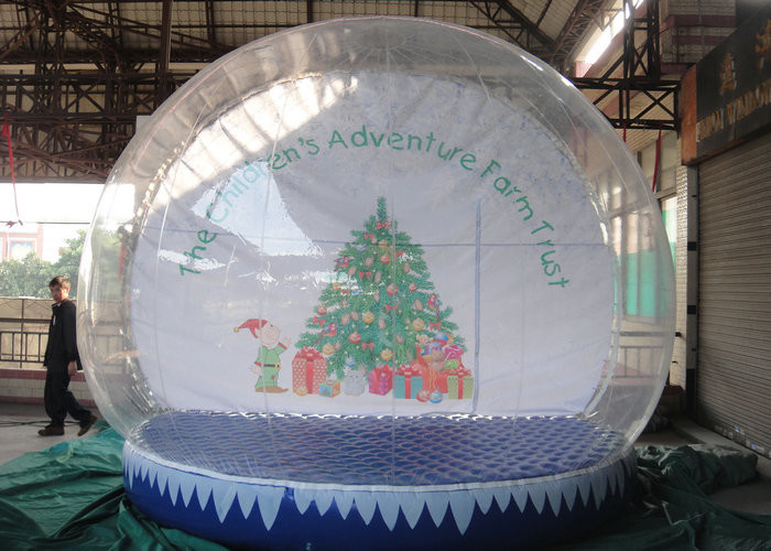 Customized Outdoor Snow Globe Inflatable High Transparency For Decoration