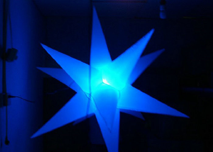 Diameter 1m - 2m LED Inflatable Star, Dekorasi Tahap Inflatable High Definition